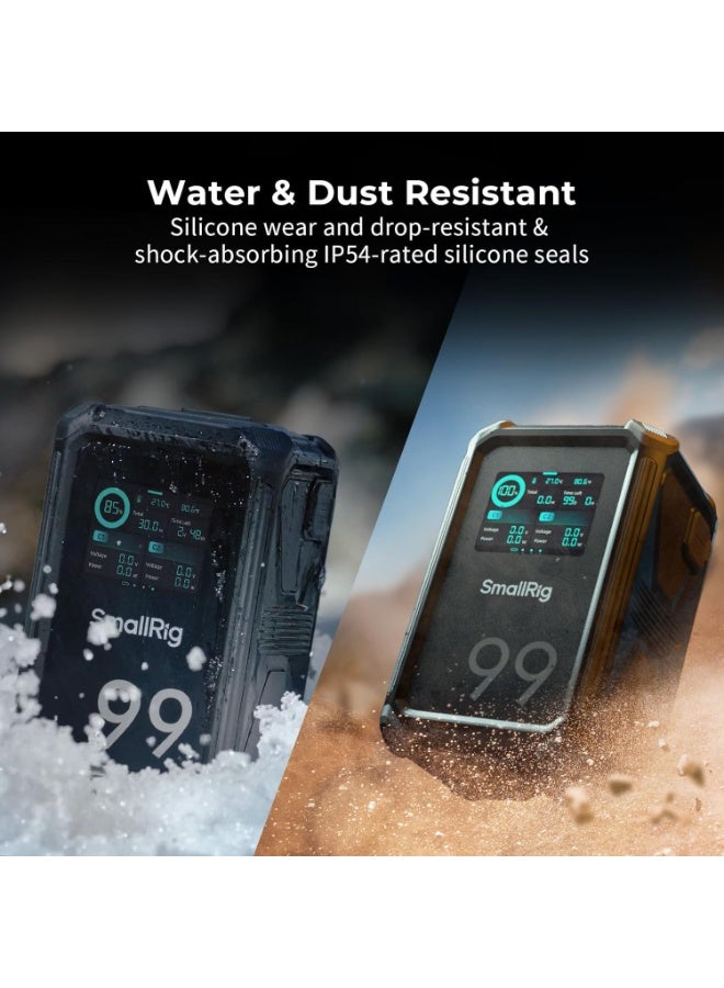 سمول ريج بطارية SmallRig X-Touch الذكية ثلاثية الحماية بنظام V-Mount سعة X99 – 4984 - Image 1